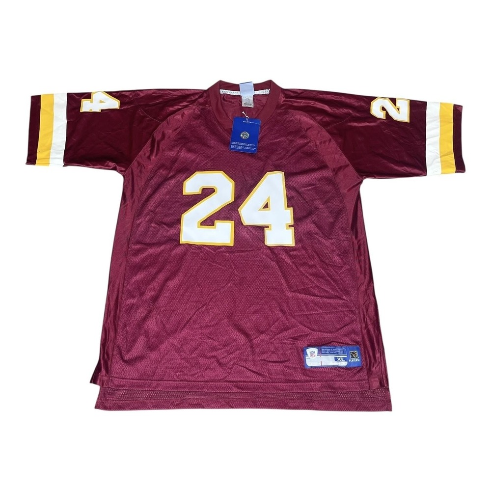 Reebok NFL Washington Redskins Shawn‎ Springs 24 Jersey Autographed NWT Mens XL